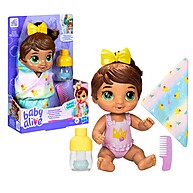 Boneca Baby Alive Hora do Banho com Shampoo Morena - Hasbro F9120 - imagem 1