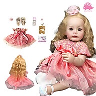 Boneca Reborn Cachos Dourados: Realismo e Encanto! - imagem 1