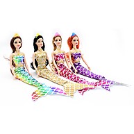 Bonecas Sereia Dream Doll: Kit 4 Cores! - imagem 1