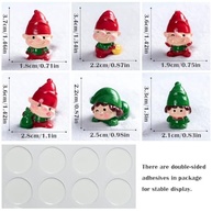 Miniaturas de Natal em Resina - Papai Noel, Boneco de Neve, Elfo e Alce para Jardins de Fadas e Micropaisagens - imagem 3