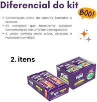Kit Halloween Fini – Balas Gelatina Tubes Boo! 12x15g + Dentadura da Bruxa 12x15g – Diversão e Sabor para sua Festa - imagem 1