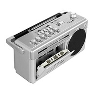Victrola Mini Boombox Bluetooth VBB-25-SLV: Cassete, Rádio AM/FM e USB em Prata - imagem 4