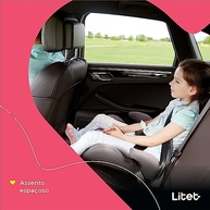 Assento de Carro Booster Litet Yukon Isofix 15-36kg Preto e Cinza: Conforto e Segurança para seu Filho - imagem 4
