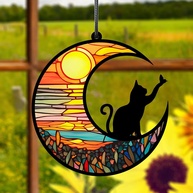 Amuleto Memorial de Gato com Borboleta - Pingente Personalizado para Amantes de Animais - imagem 1