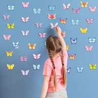 Adesivos de Gel Grosso de Borboleta - 20 Peças Decorativas Reutilizáveis para Janelas, Paredes e Brincadeiras Criativas - imagem 3