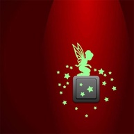 Adesivo de Interruptor de Luz Fada Borboleta Luminoso - Decore com Magia e Estilo - imagem 2