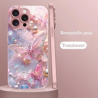 Capa iPhone: Borboleta Perolada Rosa - imagem 2