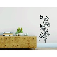 Adesivo Decorativo Floral para Box de Banheiro com Borboleta - Estilo Natural - imagem 2