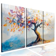 Kit 3 Quadros Decorativos Borboleta Gold Blue 60x40cm - Design Premium para Sala e Quarto - imagem 2