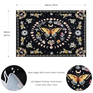 Tapeçaria de Borboleta com Flores | Estilo Boho para Decoração de Parede - imagem 3