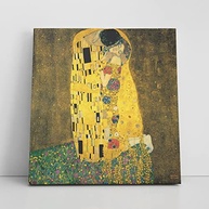 Quadro O Beijo de Gustav Klimt - Canvas Decorativo 60x60cm com Borda Infinita - imagem 3