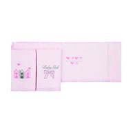 Paninho de Boca para Bebê com Bordado Delicado - 38cm x 38cm | Conjunto com 3 Peças em Algodão Macio - imagem 5