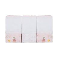 Paninho de Boca Papi Compose 34x32cm - 3 Unidades com Estampa e Bordado para Bebê - imagem 2