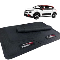 Jogo de Tapetes de Borracha Premium para Citroen C3 (2012-2021) - 5 Peças com Logo Bordado - imagem 1