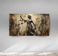 Quadro Decorativo Themis Dama da Justiça 90x60cm | Canvas Premium com Bordas Infinitas - imagem 3