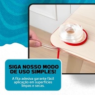 Protetor de Bordas e Cantos em Silicone Transparente - Dupin | Segurança e Proteção para Móveis e Ambientes Infantil - imagem 4