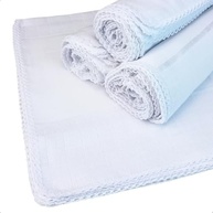 Kit 6 Fraldas de Boca Premium Luxo com Faixa Pinte e Borde - 100% Algodão - imagem 2