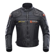 BORLENI Jaqueta de motocicleta Jaqueta de motocicleta, à prova de vento, equipamento de proteção de corpo inteiro, armadura CE para todas as estações - imagem 1