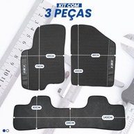 Tapete Borracha I30 2007-2017 3 Peças Lanzi: Proteção Total e Limpeza Fácil - imagem 3