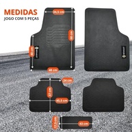 Jogo de Tapetes de Borracha Premium para Renault Logan (2011-2014) com Logo Bordado - 5 Peças - imagem 5