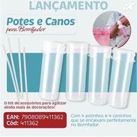 Borrifador de Pó Blue Star: Kit 4 Potes + Canos - imagem 1