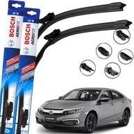 Par Palhetas Limpador Para-brisa Bosch Aerofit Multiclip Honda Civic 2007-2011 - imagem 1