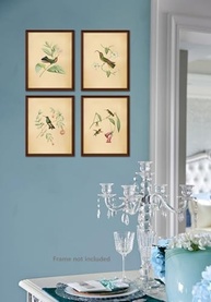 Arte de Parede Botânica com Pássaros Vintage - Pôster Decorativo Tropicália para Casa e Presentes - imagem 4