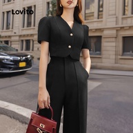 Conjunto Elegante Lovito: Calça com Zíper e Botão - imagem 2