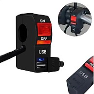 Botão Liga/Desliga com USB para Moto – Carregue e Controle na Viagem - imagem 1
