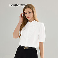 Blusa Feminina Elegante: Renda, Babados e Botões - imagem 2