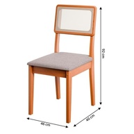 Conjunto de 4 Cadeiras de Jantar Santiago em Tecido Bouclê Cinza Grafite - Design Moderno e Conforto Duradouro - imagem 3