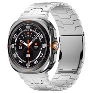 BOVIPO Pulseira de titânio compatível com Samsung Galaxy Watch 7 Ultra de 47 mm, pulseira de metal robusta de substituição sólida masculina - imagem 3
