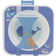 KaBaby Prato Bowl Quadrado Baleia Azul – Estilo e Segurança na Alimentação Infantil - imagem 3