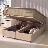 Cama Box Baú Colchão Casal Queen Probel Molas Prolastic com Pillow Top 158x198x81cm - Conforto e Estabilidade até 180kg - imagem 3