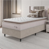 Cama Box Colchão Solteiro com Molas Ensacadas City Pillow Top 88x188x61cm - Conforto Premium e Estilo Moderno - imagem 3