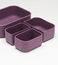 Lancheira Bento Box em Silicone Twibex Lilás - Prática, Segura e Versátil - imagem 5