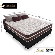 Cama Box Casal + Colchão de Molas Classic Superlastic 138cm - Conforto e Estabilidade para Boas Noites - imagem 3