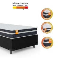 Cama Box Solteiro com Colchão de Molas Qatar 88x188x60cm – Conforto e Estabilidade para Dormir Bem - imagem 5