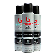 Bozzano Invisible: Kit 3 Desodorantes Antitranspirantes - imagem 1