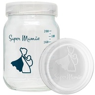 Kit com 20 Potes de Vidro para Leite Materno 200ml com Graduação - Seguro, Higiênico e Livre de BPA - imagem 2