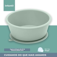 Tigela de Silicone Redonda para Bebê - Segura, Livre de BPA, Fácil Limpeza - imagem 3