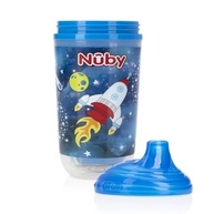 Copo Pisca-Pisca Nûby com Bico Rígido 300ml Azul - Térmico, Antivazamento e Livre de BPA - imagem 5