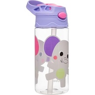 Garrafa Zoo Elefante Buba 450ml com Canudo em Silicone - Tritan Livre de BPA - imagem 2