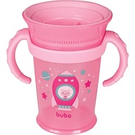 Copo de Treinamento 360º com Alça da Buba - Rosa | Seguro, Divertido e Livre de BPA - imagem 5