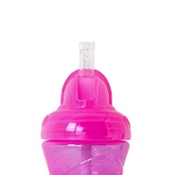 Copo Com Canudo Flip-It 300ml Nuby Rosa/Verde - Seguro, Antivazamento e Livre de BPA - imagem 4