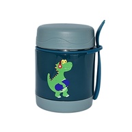 Pote Térmico Infantil 320ml com Garfo de Bambu - Aço Inox Seguro e Livre de BPA - imagem 1