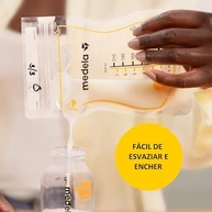 Sacos para Armazenar Leite Materno Easy Pour Medela - 25 Unidades, 210ml, Livres de BPA - imagem 3
