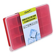Forma de Gelo Quadrado 15 Cubos em Silicone com Tampa - Sem BPA - imagem 2