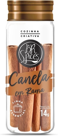 BR Spices Canela Em Rama Br Spices Vidro 18G - imagem 1