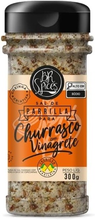 SAL DE PARRILLA COM VINAGRETE BR SPICES POTE 300G - imagem 1